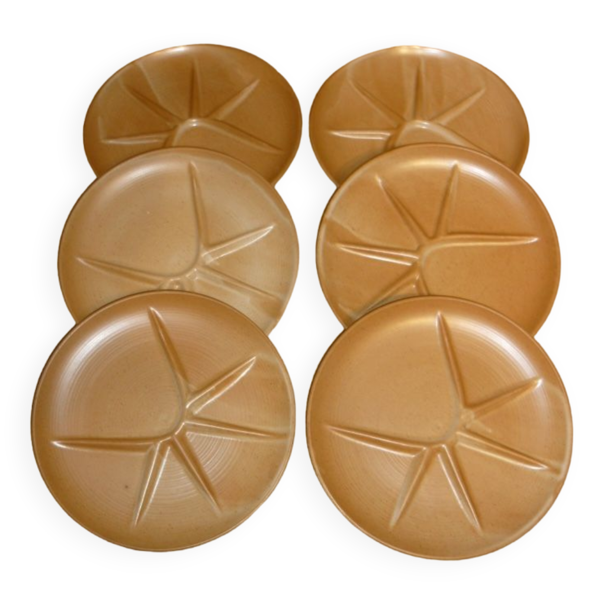 Fondue/raclette plates sandstone CNP Village