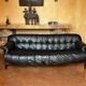 Brazilian jacaranda and leather sofa by Jean Gillon for Italma 1960