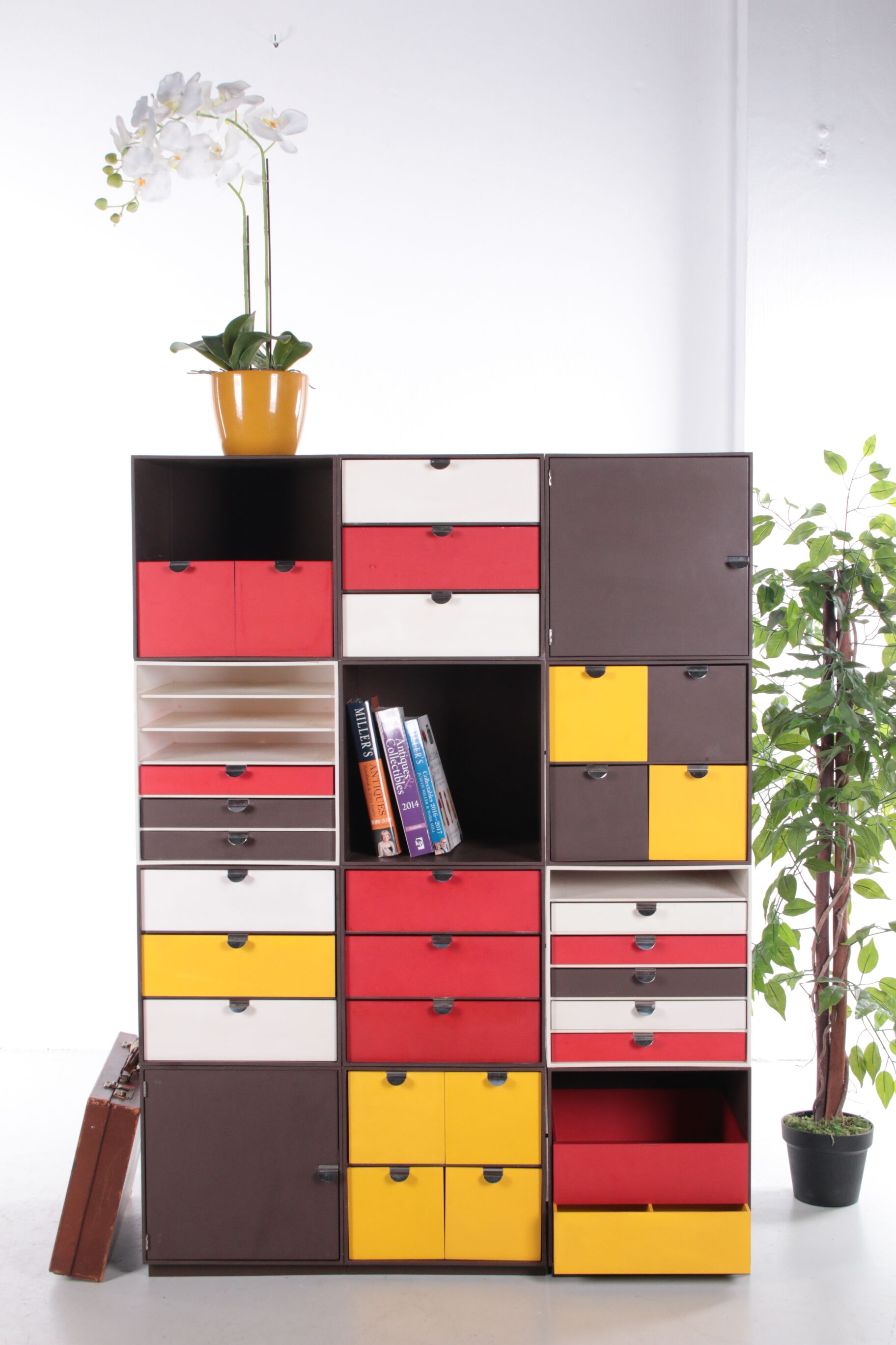 Vintage Palaset Palanox Modular Storage Boxes Set of 12, Made by Treston Oy, Finland 1972