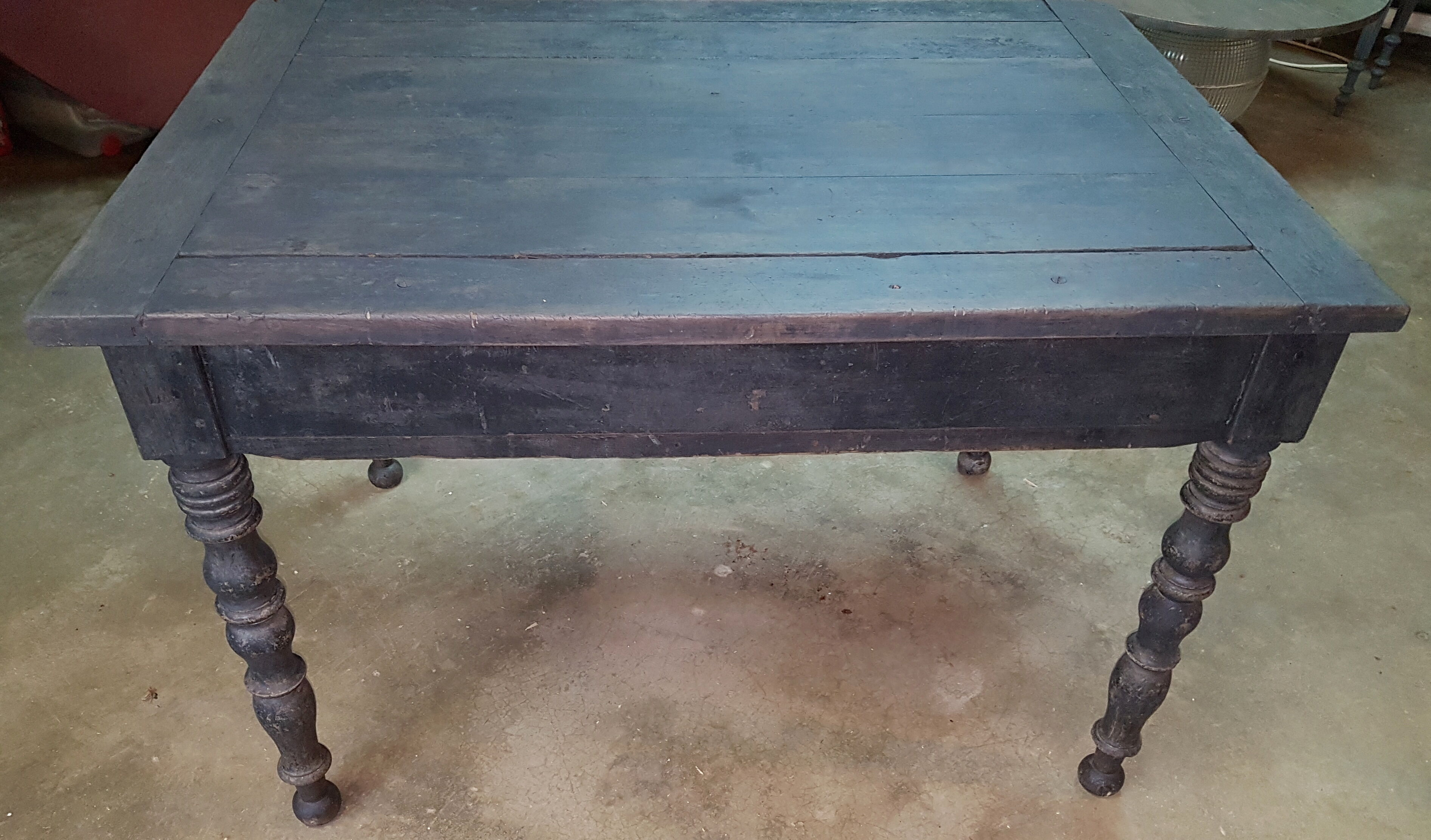 Antique table with drawer