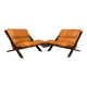 Pair of armchairs by Ueli Berger, De Sede, Switzerland, 1970s.