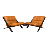 Pair of armchairs by Ueli Berger, De Sede, Switzerland, 1970s.