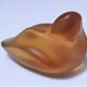 Zoomorphic paperweight crystal duck saint-louis v.rybalchenko design signed