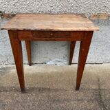 Solid wood desk with 1 drawer 75x52cm