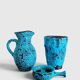 Charles Cart The Cyclops Blue Ceramic Vase, France, 1960s