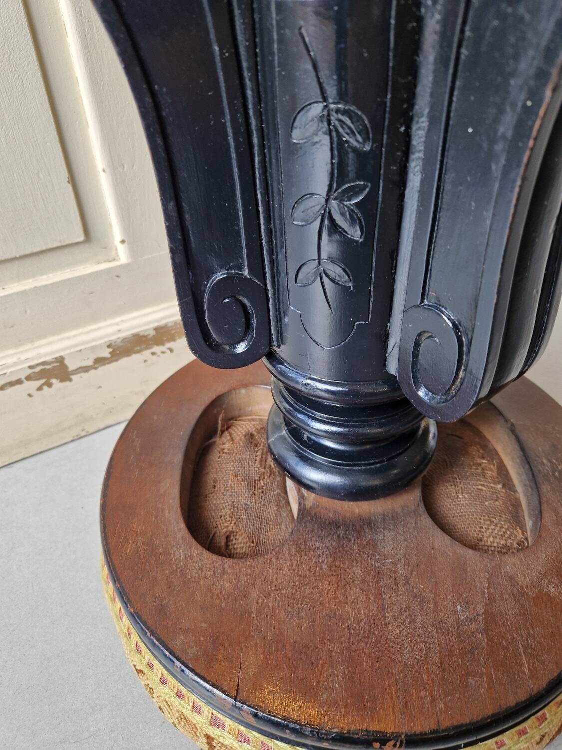 Antique Napoleon III Piano Stool