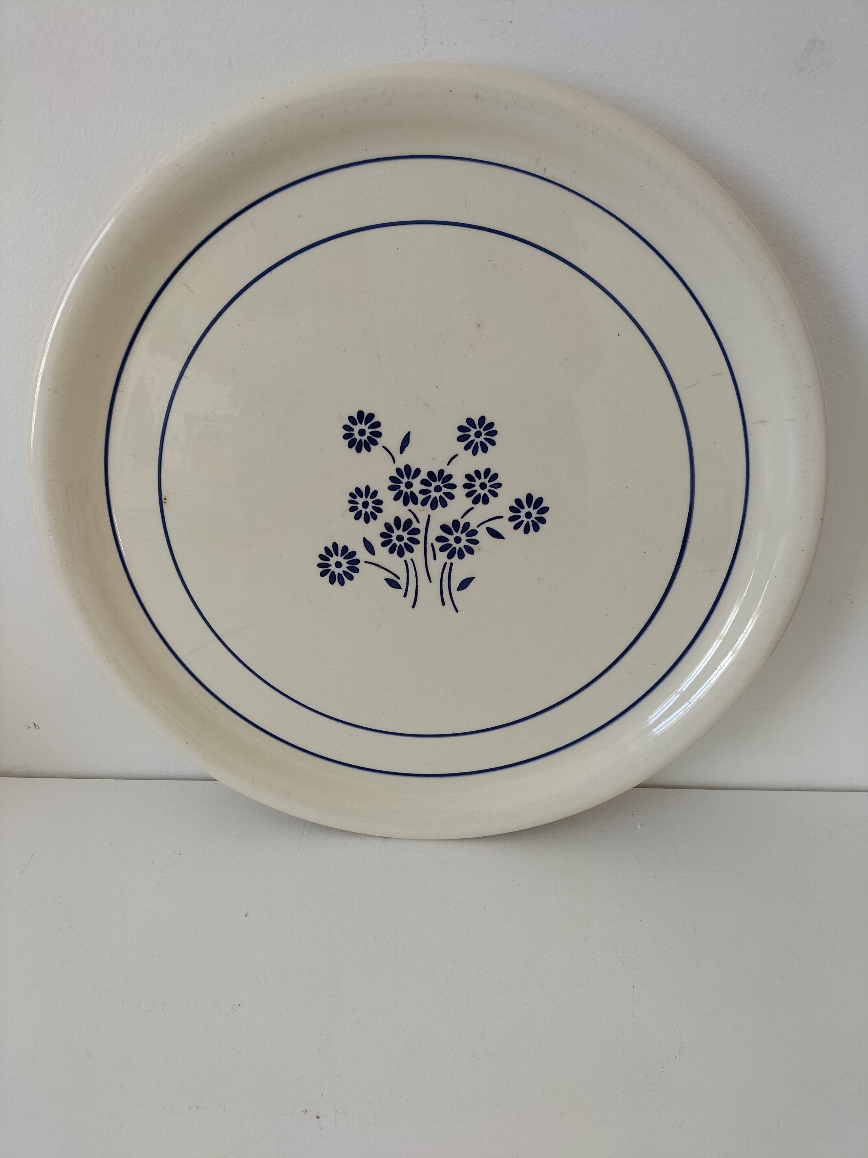 Large round dish K & G Lunéville model Martine