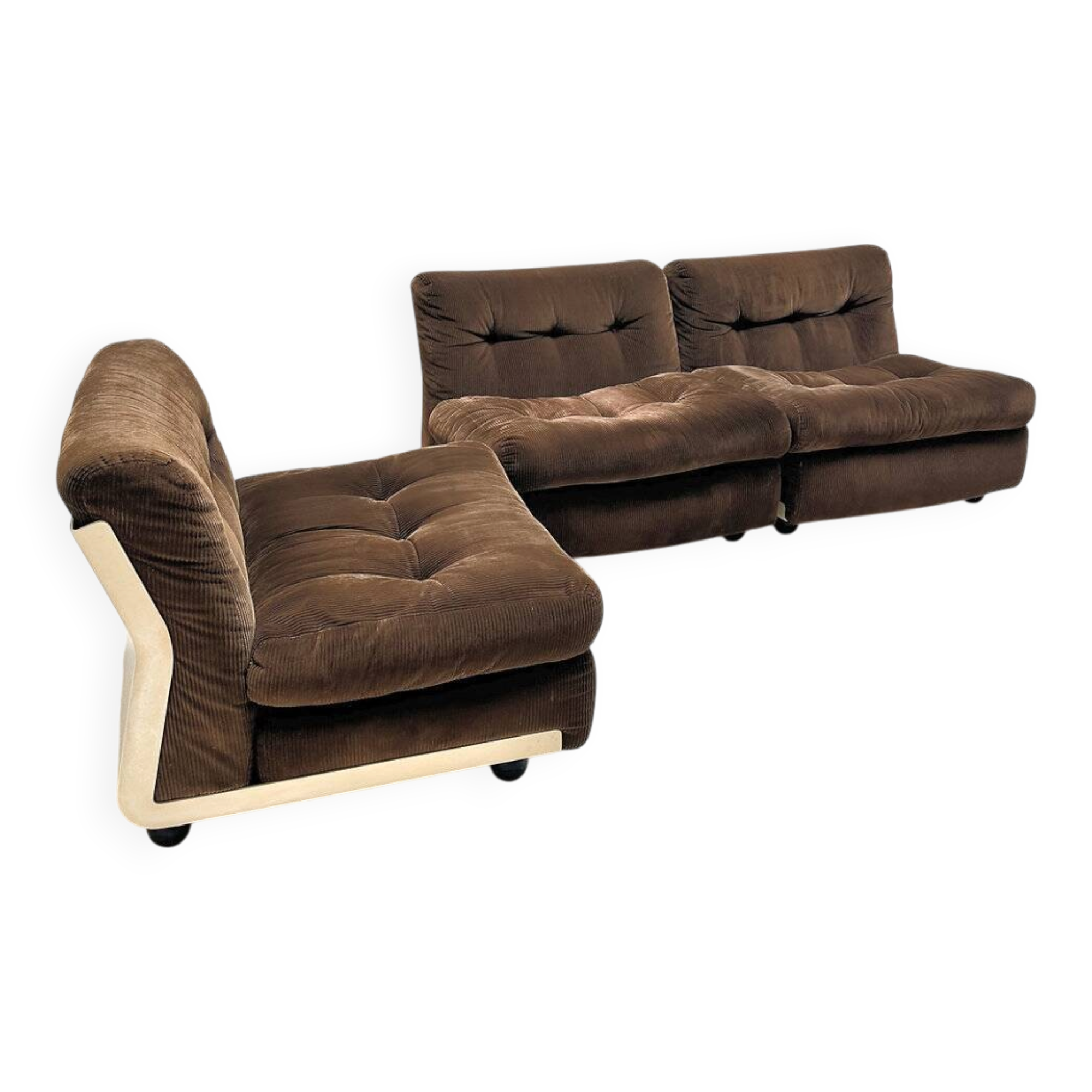 Set of 3 modular armchairs Amanta, Mario Bellini, C&B Italia, 1960s