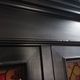 Vintage painted wooden bookshelf