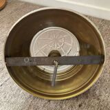 Art Deco ceiling light in metal and frosted glass