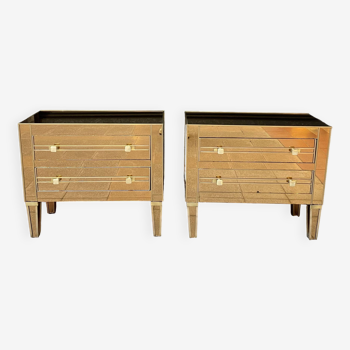 Paire de commodes italiennes - Années 80