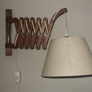 Erik Hansen for Le Klint scissor articulated teak wall light, Denmark 1960s