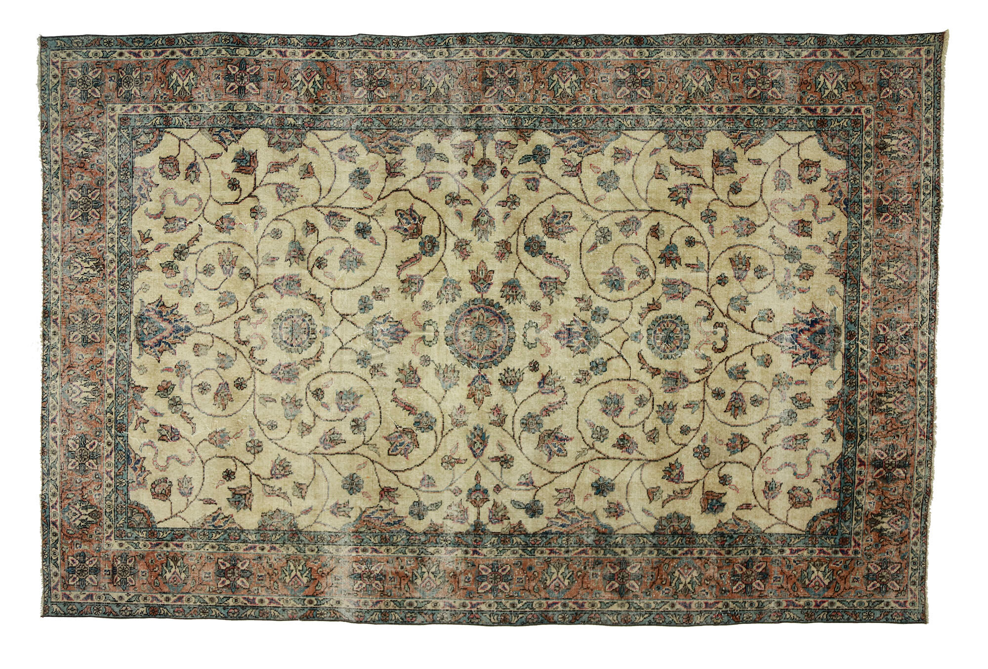 Anatolian handmade vintage rug 314 cm x 211 cm