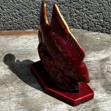 Art Deco sculpture 1930-1940 - Signed ceramic fish