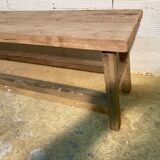 Antique bench in raw wood