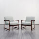 Pair of vintage armchair, cherry, restored