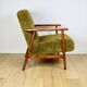 Vintage armchair, 1970s, red fox - high pile Camel