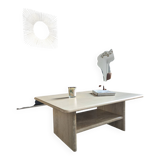 Vintage coffee table in travertine
