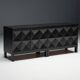 Brutalist De Coene sideboard in stained oak, Belgium, 1970s