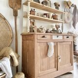 Vaisselier, buffet 2 portes en châtaignier