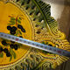 Ceramic plate Vallauris - Pierced decoration Olives - 1950s