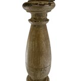 Patina wooden baluster lamp base