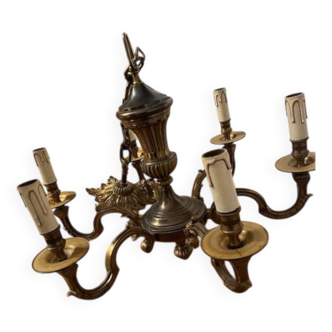 Lustre en bronze 6 branches