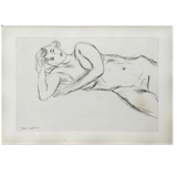 Étude de nu  lithographie