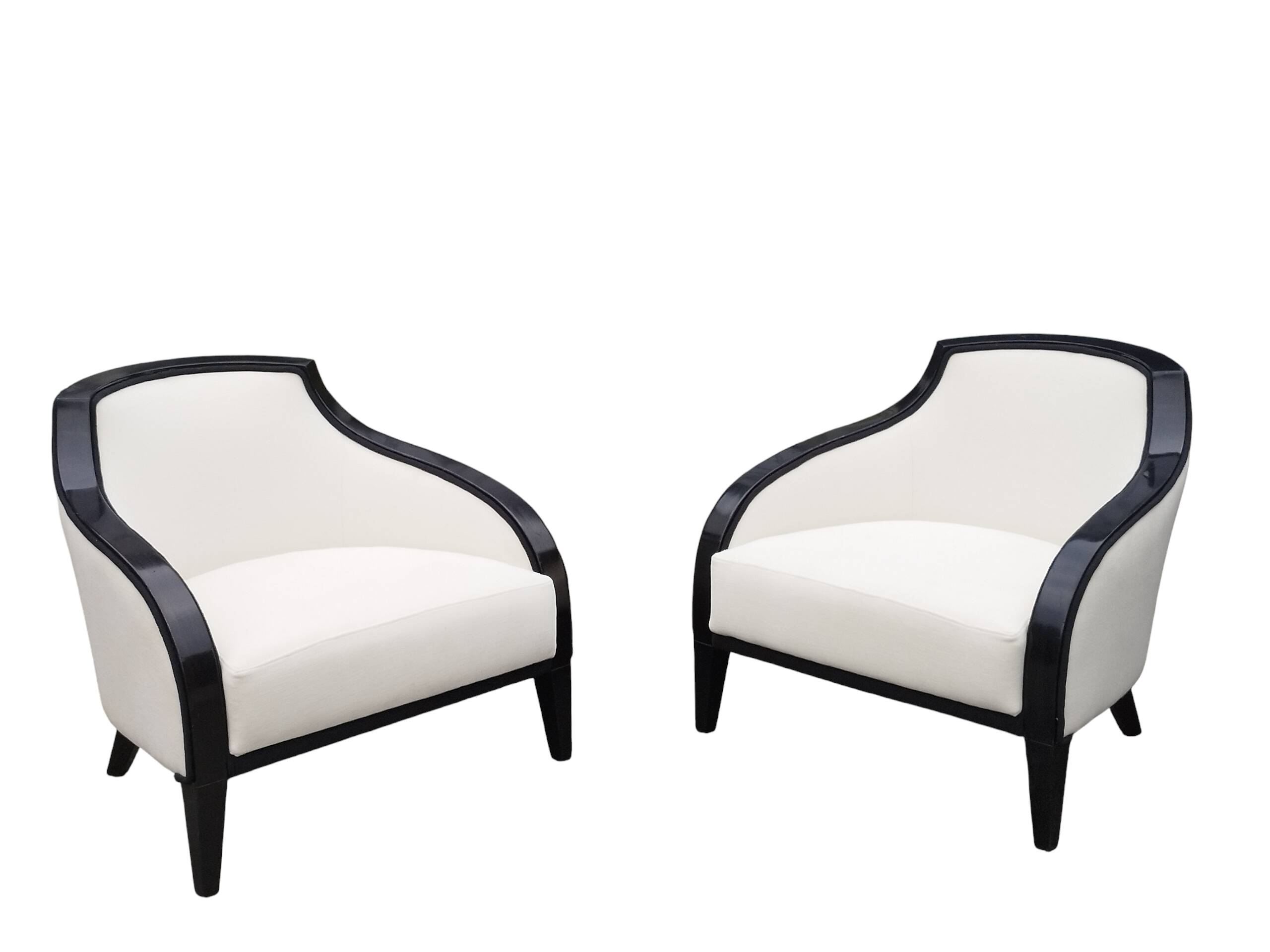 Pair of Art Deco style armchairs