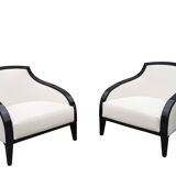 Pair of Art Deco style armchairs
