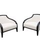 Pair of Art Deco style armchairs