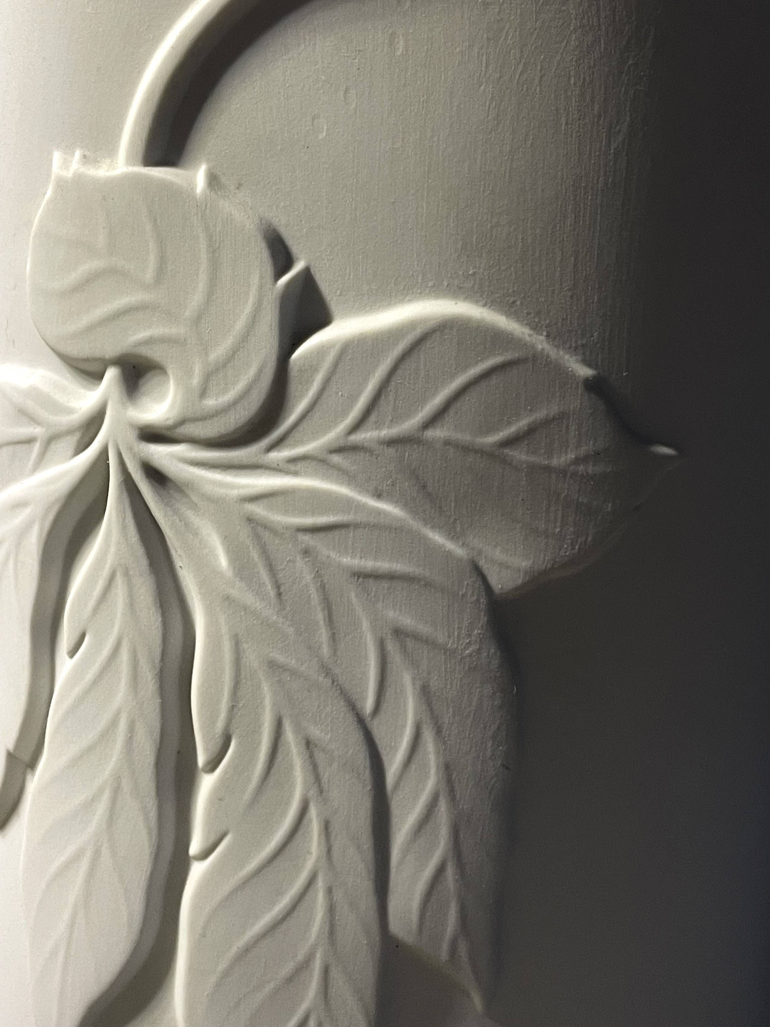 Vintage vase by Thomas Rosenthal, biscuit porcelain, Germany 1960s.