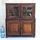 Vintage Children's Sideboard, Oak, 4 doors, 2 glazed