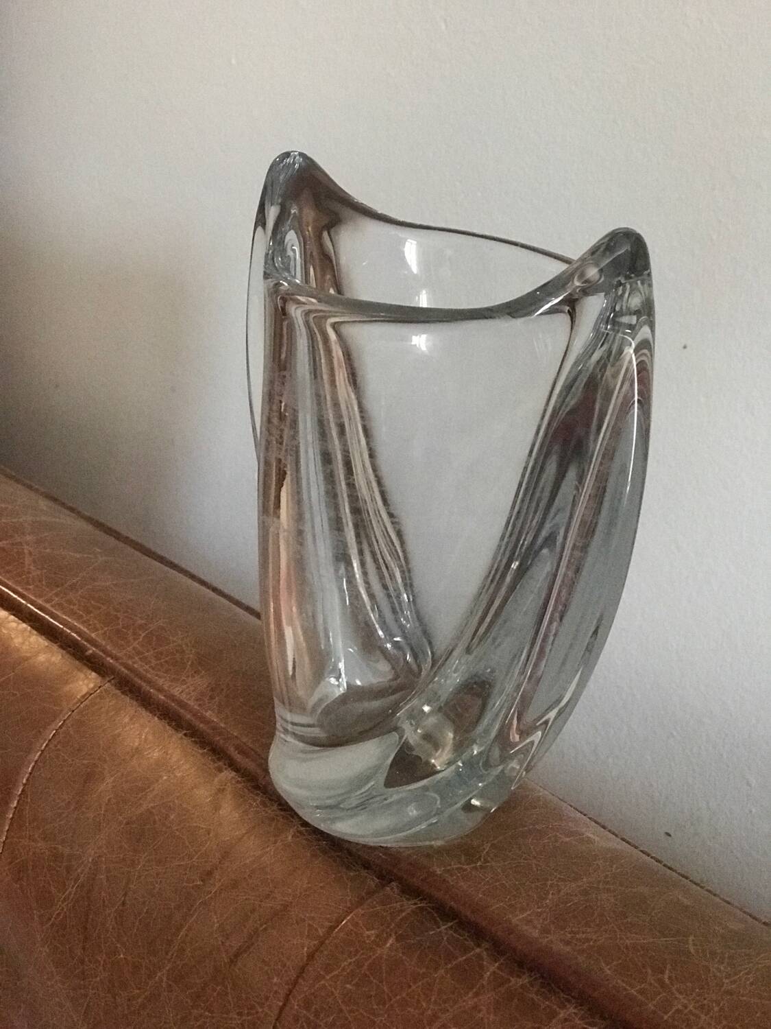 Art Deco style crystal vase