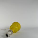 Mid-Century Modern Curvaceous Bright Yellow Glass Table Lamp by Orrefors, 1960s