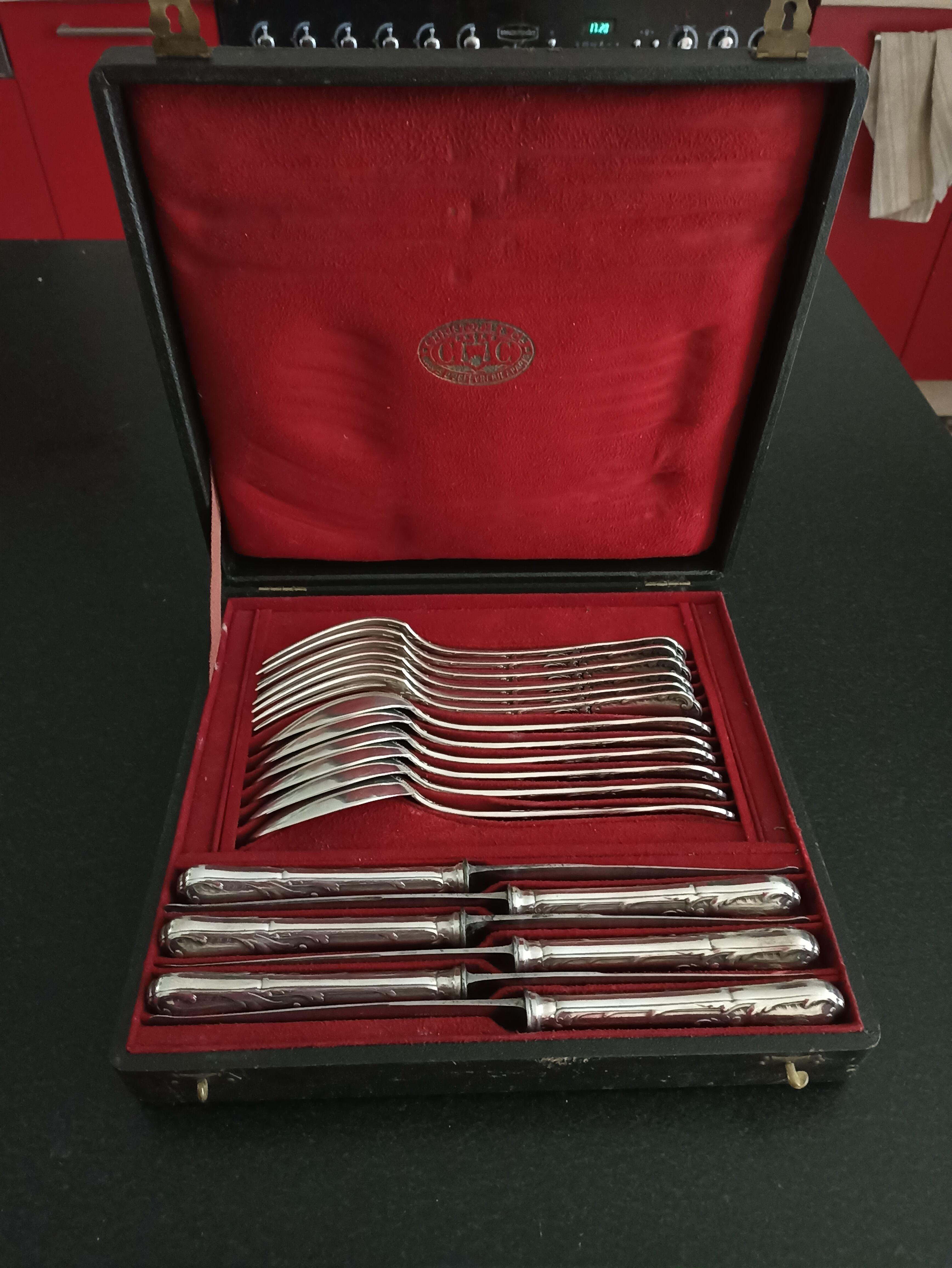 Ménagère Christofle en métal argenté