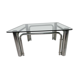 Table basse chromée