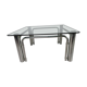 Vintage chrome coffee table