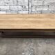 Old oak farm table industrial vintage early twentieth