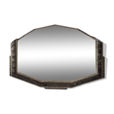 Silver art deco mirror