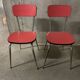 Paire de chaises en formica années 70