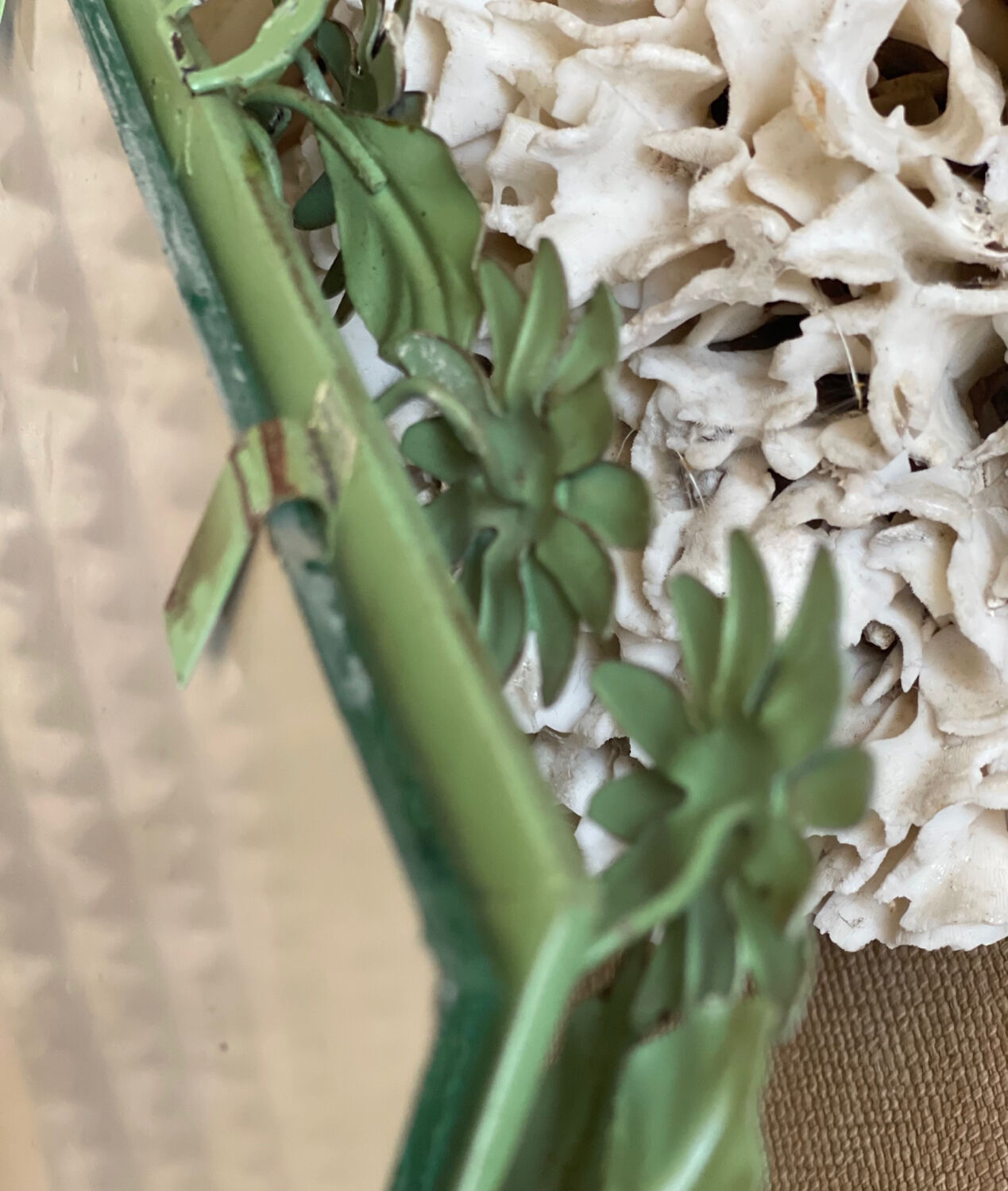 Vintage Italian metal mirror