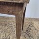 Rustic farmhouse table/desk in solid oak and antique fir 1950s