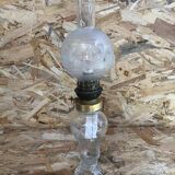 Old kerosene lamp, transparent glass body