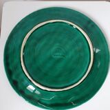 Vallauris ceramic green dish