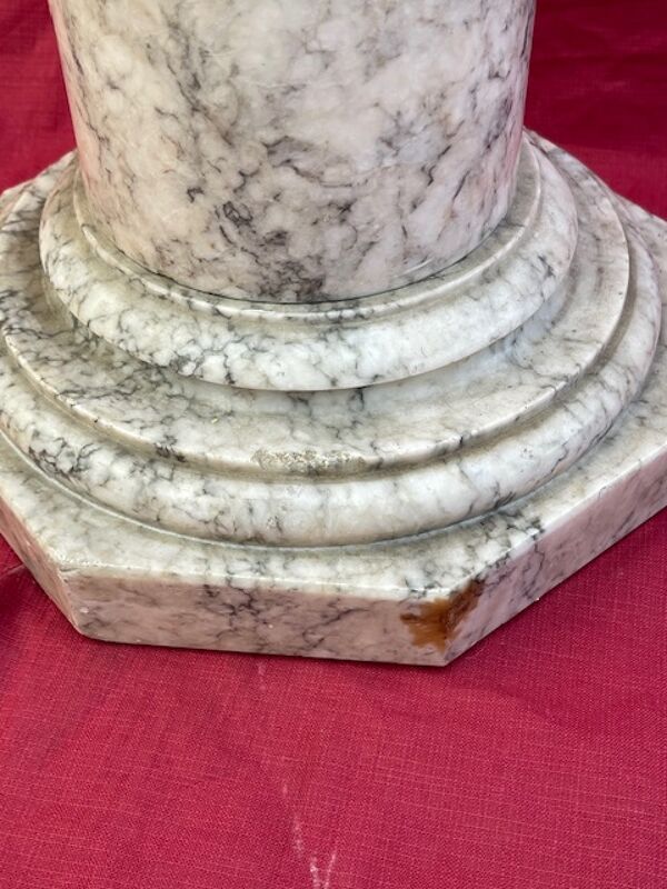 Colonne sellette en marbre XIX ème