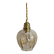 Vintage amber glass suspension globe