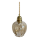 Vintage amber glass suspension globe