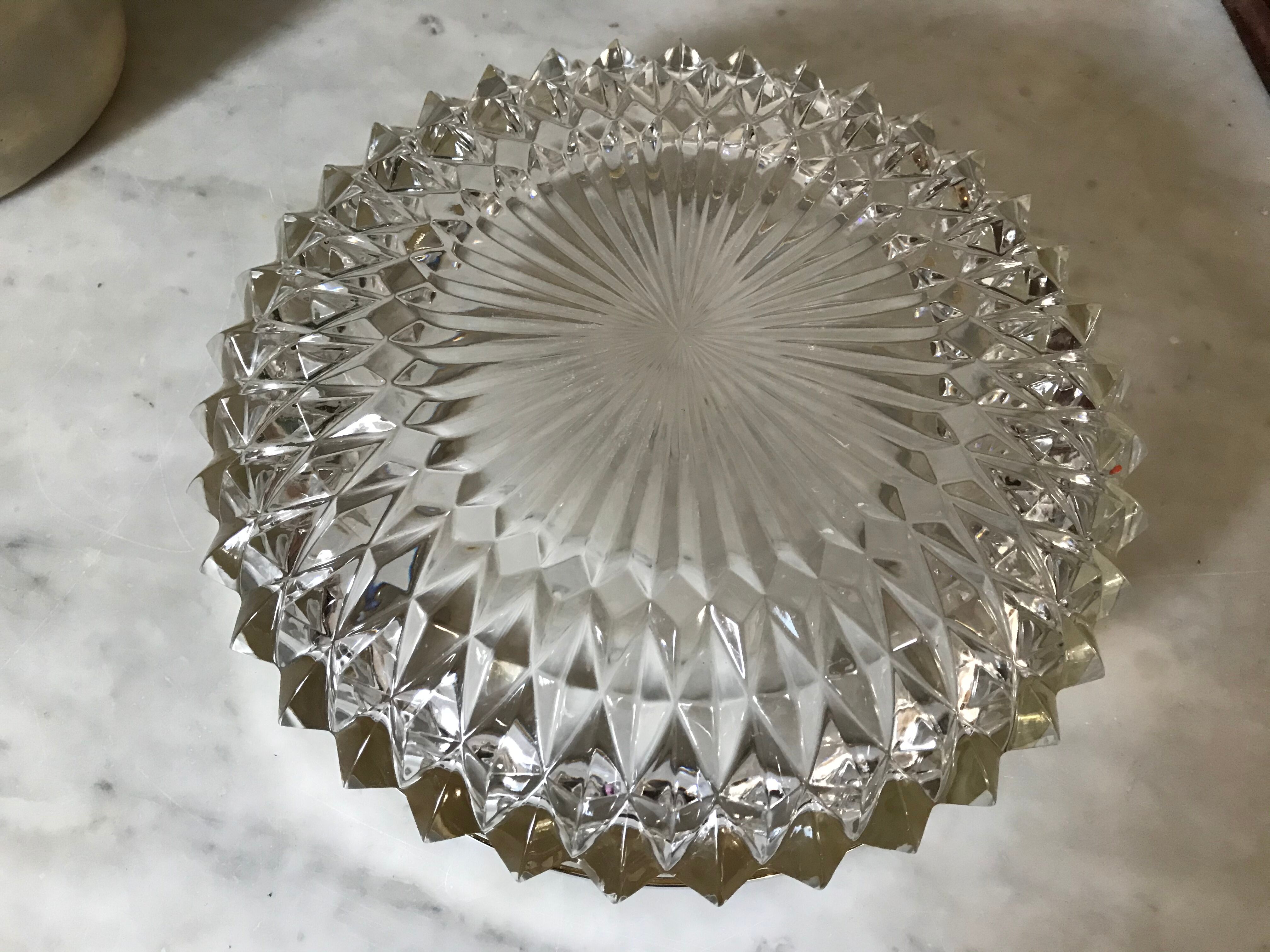 Crystal salad bowl
