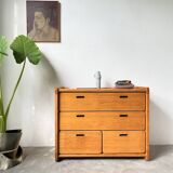 Commode pin années 1980